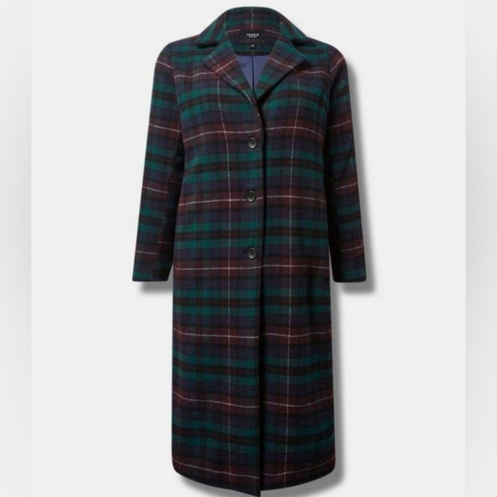 Torrid Plaid Coat